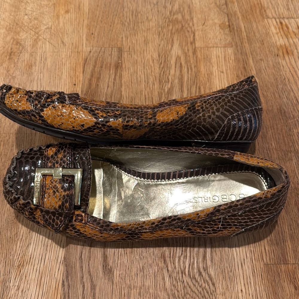 BCBGirls Snakeskin Buckle Flats - Picture 4 of 10